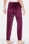 Zivame Supersoft Velour Knit Pyjama - Potent Purple — thumbnail 3